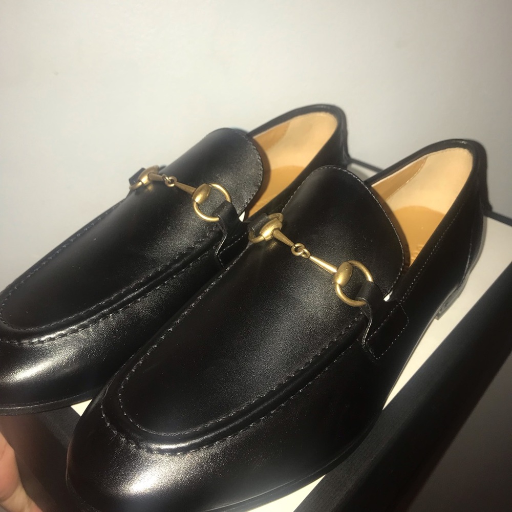 Gucci Jordaan Horsebit Loafers